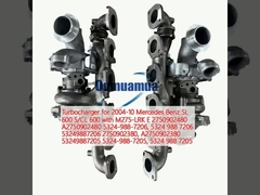 Turbosprężarka dla 2004-10 Mercedes Benz SL 600 S/CL 600 z M275-LRK E 2750902480 A2750902480 5324-988-7206, 5324 988 7206 53249887206 2750902380, A2750902380 53249887205 5324-988-7205, 5324 988 7205